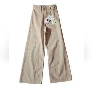 NWT Zara Marine Pants in Stone Grey Size 8